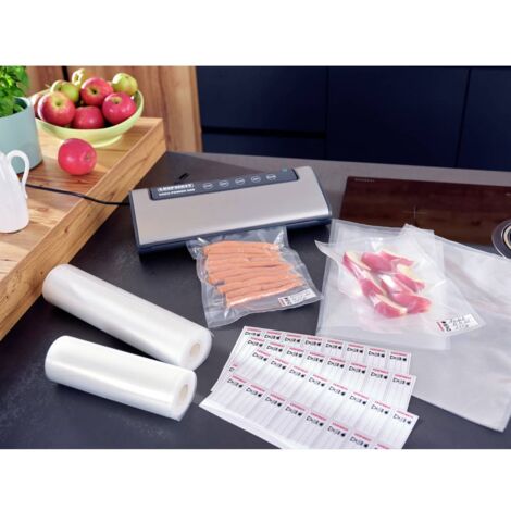 Leifheit 3240 3240 Sachets sous vide résiste à la déchirure, avec joint de soudure, résiste à la cuisson