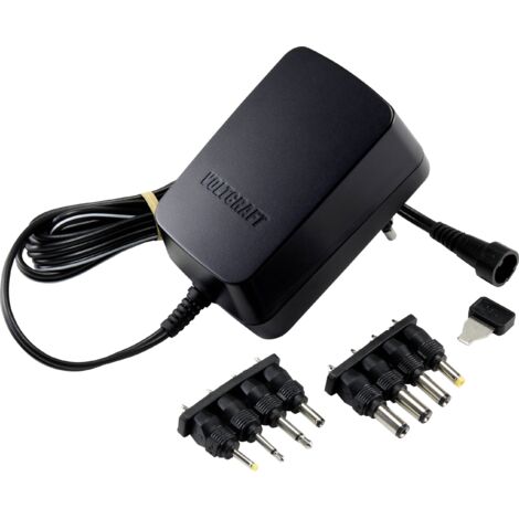 Bloc d'alimentation réglable VOLTCRAFT VC-11258710 3 V/DC, 4.5 V/DC, 5 V/DC, 6 V/DC, 7.5 V/DC, 9 V/DC, 12 V/DC 2.25 A 2 (1/5)
