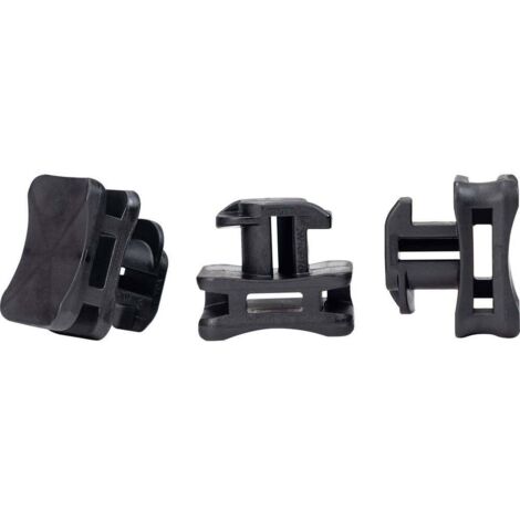 HellermannTyton ACFM7W10PT5.3 Embase pour attache-câbles profilé 151-03246 résistant aux chocs noir 25 pc(s) (1/3)