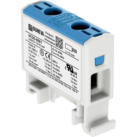 Ouneva Group VC05-0001 Bloc de distribution raccord à vis bleu 1 pc(s) A333592