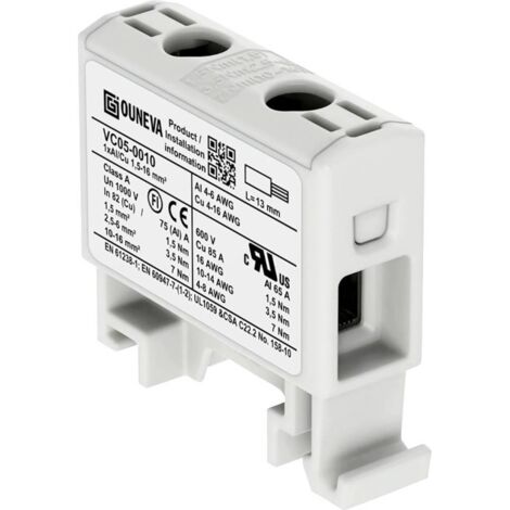 Ouneva Group VC05-0010 Bloc de distribution raccord à vis gris 1 pc(s) A333572