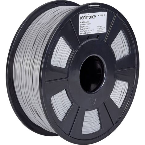 Renkforce RF-4511204 Filament PLA 1.75 mm 1000 g argent 1 pc(s) A338752