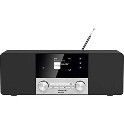TechniSat DIGITRADIO 4 C Radio de table DAB+, FM, DAB Bluetooth noir, argent (1/4)
