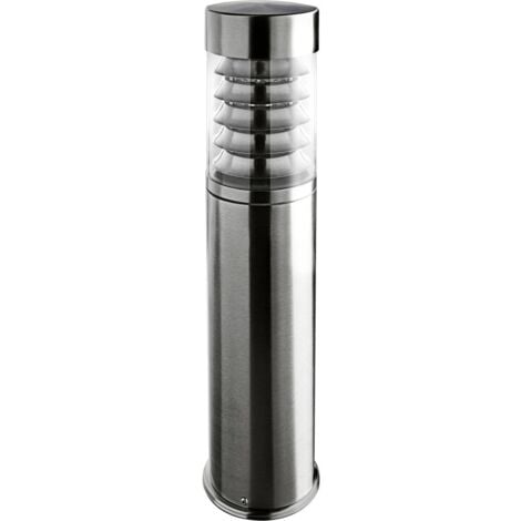 Lampadaire extérieur Heitronic 36994 SATURN LED E27 acier inoxydable