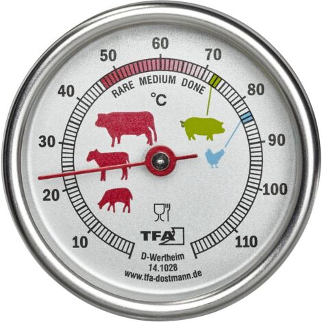 Thermomètre à brates TFA en acier inoxydable 14.1028 A078062