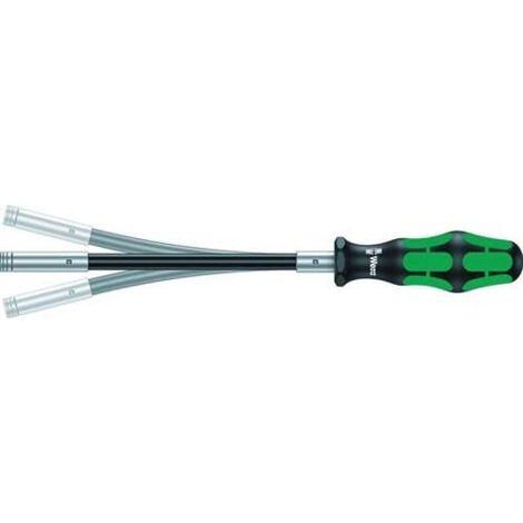 Wera – Porte-embout de visseuse 5028161001 – Extra slim avec tige flexible – Pour espaces confinés – Vissage rapide en série