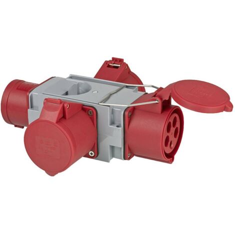 Brennenstuhl Répartiteur de courant CEE400V/32A 3 prises CEE + 3x prises CEE - 1081670