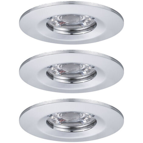 Paulmann 94303 EBL Nova mini Coin Luminaire à LED encastrable jeu de 3 4 W chrome