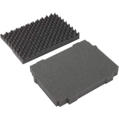 Makita – Set de coussins 40mm pour MAKPAC – Dimensions 375 x 280 x 80 mm – Protection machine et accessoires – Découpes pour batterie LXT 18V
