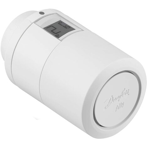 Danfoss – Tête thermostatique connectée pour radiateur – Gestion de chauffage intelligent – Détection fenêtre ouverte – 14G2460