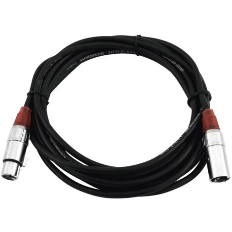Câble XLR RS PRO XLR à 3 broches 3m Noir