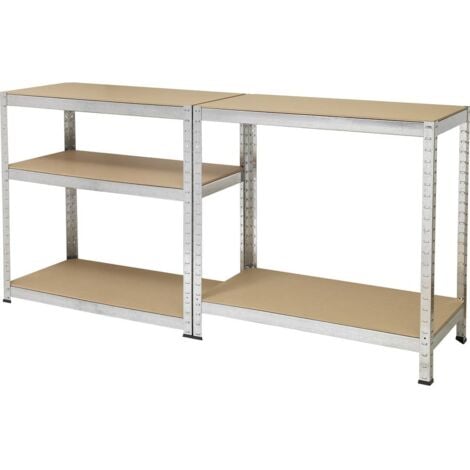 Rayonnage lourd TOOLCRAFT 2265279 265 kg (l x H x P) 900 x 1800 x 450 mm métal, MDF