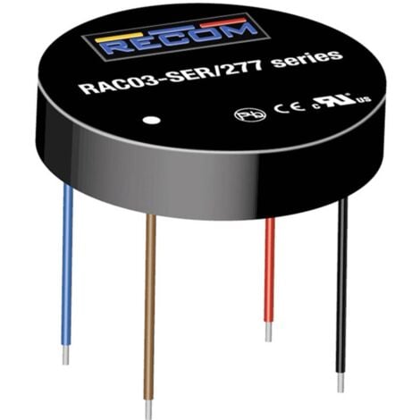RECOM RAC03-3.3SER/277 Alimentation CA/CC pour circuits imprimés 3.3 V 3 W