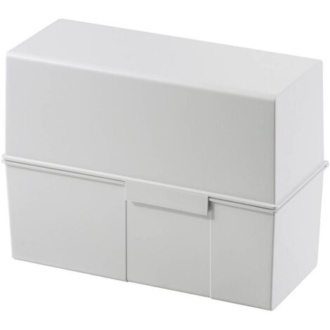 HAN Boîte à fiches gris clair 975-11 500 cartes A5 horizontal