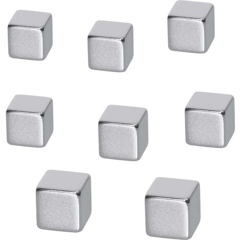 Aimant néodyme carré - 10 x 10 x 1 mm - 10 pcs - Aimant néodyme