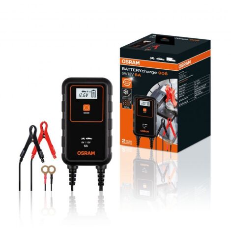 Osram Automotive OEBCS906 4052899620537 Chargeur automatique 6 V, 12 V 2 A, 6 A