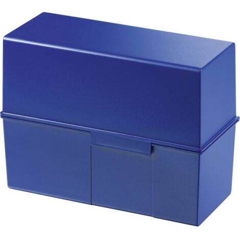 HAN Boîte à fiches bleu 975-14 500 cartes A5 horizontal (1/3)