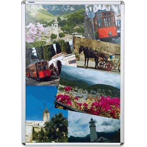 Franken BS0704 Cadre photo transparent, argent (l x H x P) 624 x 871 x 12 mm DIN A1 (1/2)