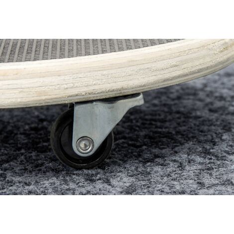 MAYTIIMO Lot De 2 Rouleaux Carrés WPC Pour Plantes 30x30 Cm – Charge 100 Kg, Roues 360° Avec Frein, Intérieur/Extérieur Anthracite
