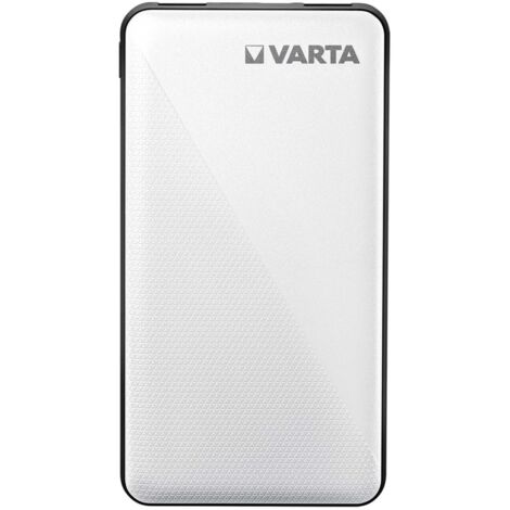 Powerbank (batterie supplémentaire) Varta Power Bank Energy 10000 10000 mAh LiPo USB-C® blanc/noir affichage du statut