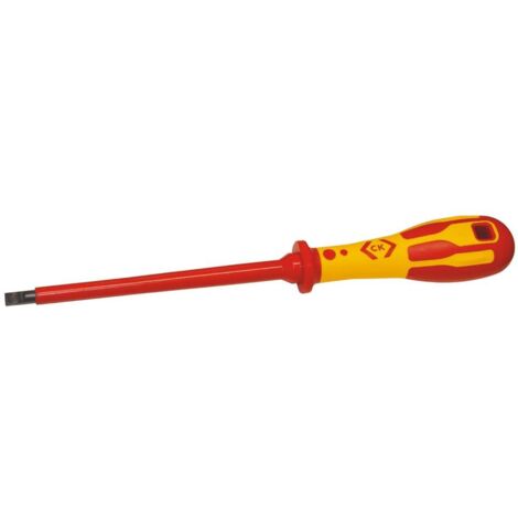 VDE Tournevis pour vis à fente C.K Dextro VDE T49144-080 Largeur de lame: 8 mm Longueur de la lame: 175 mm (1/2)