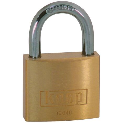 Kasp K12060 Cadenas 60 mm fermeture différente or-jaune avec serrure à clé C50636 (1/4)