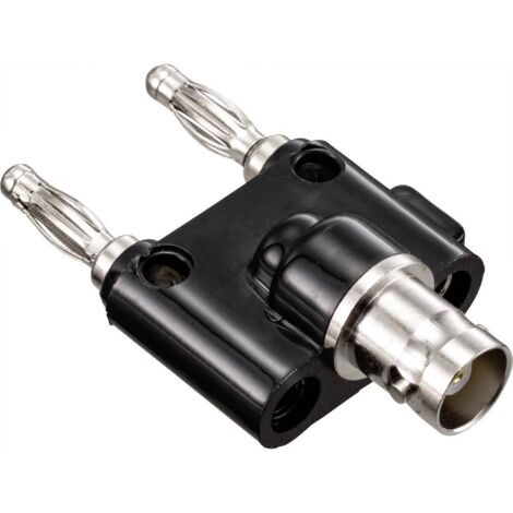 Adaptateur BNC Femelle Vers Fiche Banane 4mm - Lot De 2 - Connexion Oscilloscope Et Câbles RF