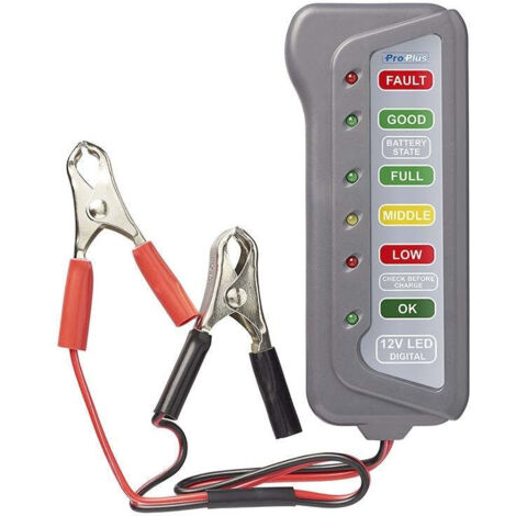 Testeur De Batterie Voiture 12V - Analyse CCA, Tension, Résistance - Pour Batteries Liquides, AGM, Gel