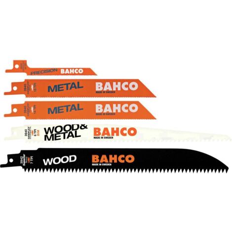 Bahco 3940-MIX-SET-5P Lot de lames de scie sabre 5 pièces 5 pc(s) (1/3)