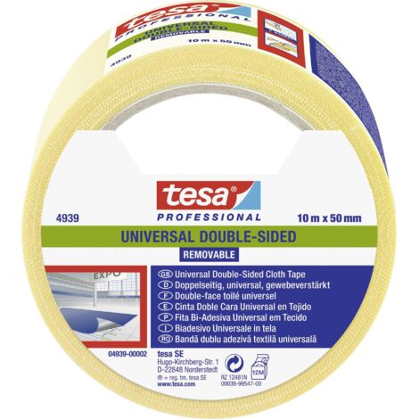tesa UNIVERSAL REMOVABLE 04939-00002-11 Ruban de pose tesa® Professional blanc (L x l) 10 m x 50 mm 1 pc(s) (1/5)
