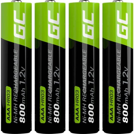 Green Cell HR03 Pile rechargeable LR3 (AAA) NiMH 800 mAh 1.2 V 4 pc(s) Y336202 (1/5)