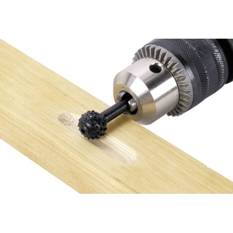 Wolfcraft – Jeu de 5 fraises et râpes pour bois – Acier à outils – Râpe cylindrique Ø 13,5 mm – Fraise Ø 12 mm – Pour travaux de finition - Y388132
