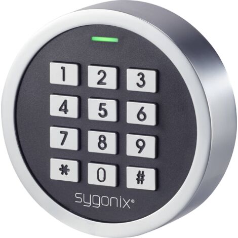 Sygonix – Serrure à code SY4599778 – Montage apparent en saillie – 18 V/DC – IP66 – Accès par carte RFID ou code PIN – Alarme anti-sabotage - A006602