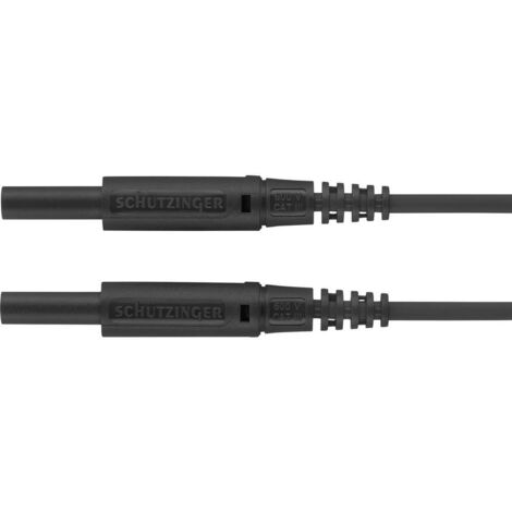 Schützinger MSFK A301 / 0.5 / 100 / SW Cordon de mesure mâle 2 mm mâle 2 mm noir 1 pc(s) Y369182 (1/2)