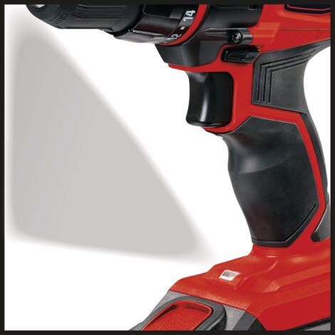 Einhell Perceuse Visseuse sans fil TC-CD 18-2 Li (18 V, Couple : 38 Nm, Blocage de l'arbre, Conception ergonomique) Livré en coffret avec chargeur et batterie supplémentaire