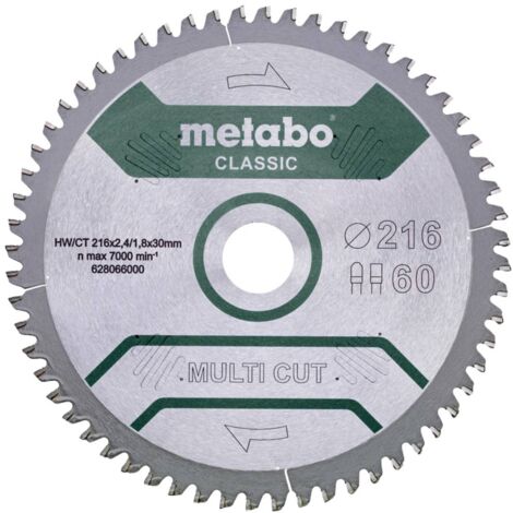 Metabo 628066000 Lame de scie circulaire 216 mm 1 pc(s)