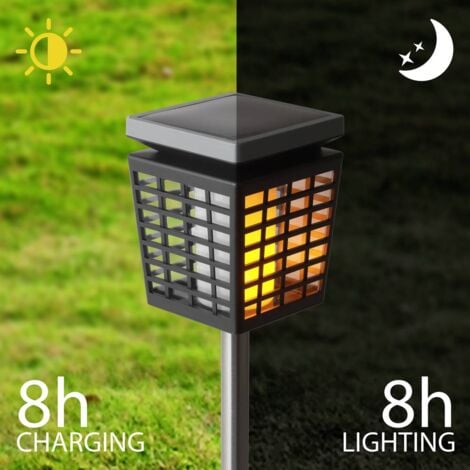 Lampe de jardin LED Sygonix SY-4677496 LED SMD 4.95 W blanc chaud gris foncé