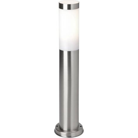 Borne extérieure E27 Chorus – Acier inoxydable – Culot E27 – IP44 – 10 W – Pour éclairage extérieur de jardin et terrasses – Eglo