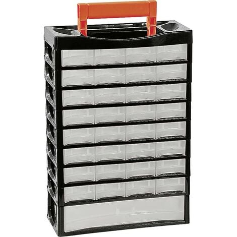 Set de coffrets de rangement à séparations variables Alutec 56100 (L x l x  H) 322 x 279 x 297 mm