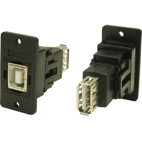 Adaptateur/prolongateur, embase femelle Port USB type B - port USB type A CP30607NX Cliff Contenu: 1 pc(s) (1/2)