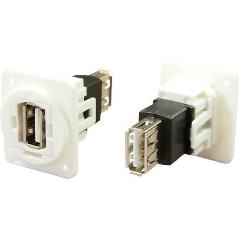 Adaptateur/prolongateur, embase femelle Port USB type A - port USB type A CP30208NXW Cliff Contenu: 1 pc(s) (1/2)