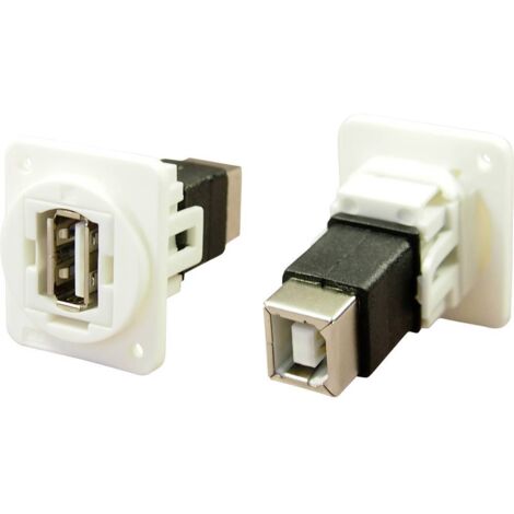 Adaptateur/prolongateur, embase femelle Port USB type A - port USB type B CP30209NXW Cliff Contenu: 1 pc(s) (1/2)