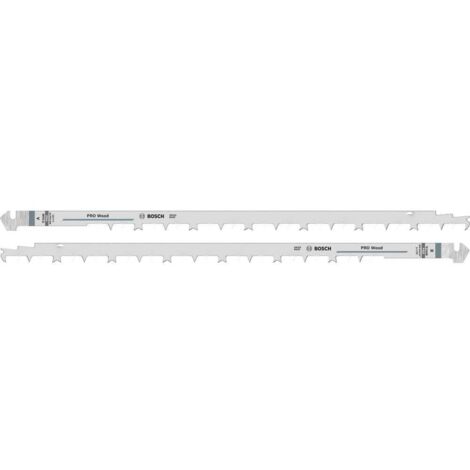 FP – Lame de scie sauteuse HCS pour bois tendre 408 mm – Pack de 2 lames – Découpe précise et durable – Compatible Bosch GFZ 14-35 A et 16-35 AC - 2608632120