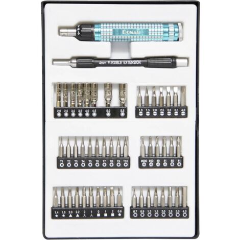 Jeu de tournevis à cliquet, 51 pièces Donau Elektronik MBS50 W599651 (1/2)