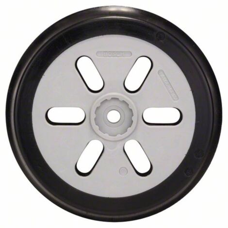 Bosch – Plateau de ponçage tendre Ø 150 mm – Pour ponçage peinture, mastic et bois non traité – Géométrie flexible pour arrondis et chants étroits - 2608601051