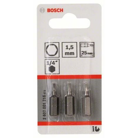 Embout de vissage Bosch extra-dure 6 pans 1/4 Torx T25 longueur 49 mm