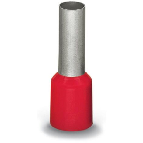 Embout simple d'extrémité de câble WAGO 216-209 10 mm² x 16 mm partiellement isolé rouge 100 pc(s)