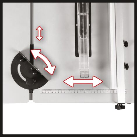 Scie Circulaire Sur Table Einhell TC-TS 2025/3 Eco - 2000W - Butée Parallèle Et Angulaire - Lame Tungstène