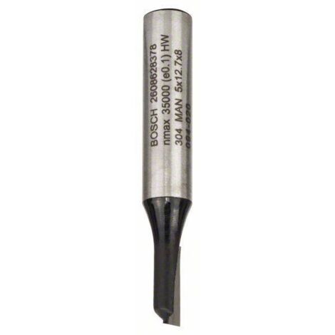 Bosch – Fraise pour défonceuse 8 mm 2608628378 – Diamètre de la fraise 5 mm – Longueur 51 mm – Carbure de tungstène pour bois dur - S76601