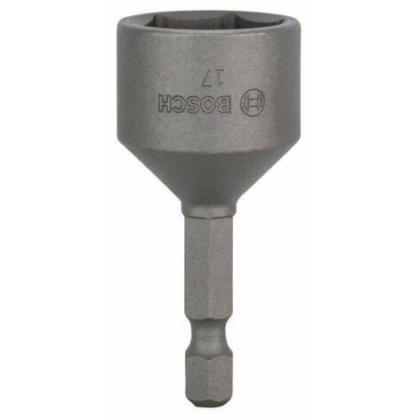 Bosch – Embout pour visseuse 2608550072 17 mm – Longueur 50 mm – Entraînement 1/4' (6.3 mm) – Acier modifié S2 pour vissage précis - W02423 (1/5)